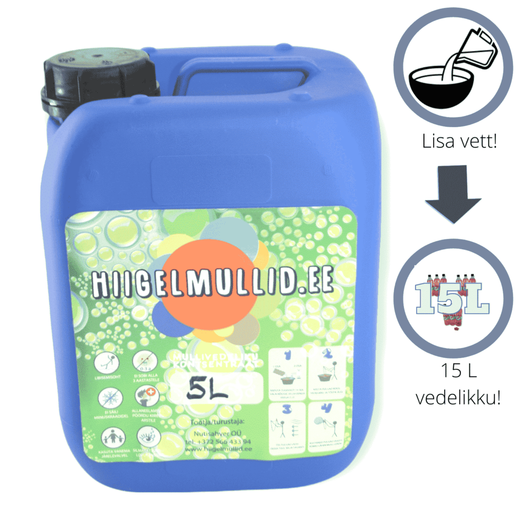 5L kontsentraat hiigelmullidele (=15L mullivedelikku) - Hiigelmullid.ee