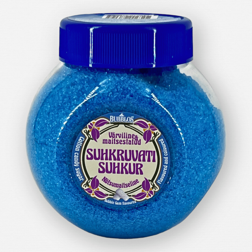 Sinise nätsu maitseline suhkruvatisuhkur - Hiigelmullid.ee