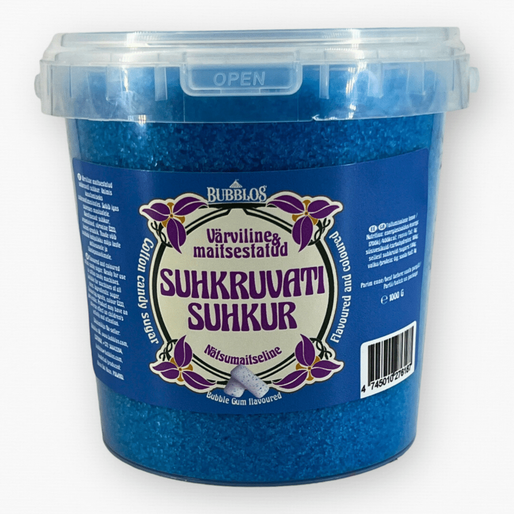 Sinise nätsu maitseline suhkruvatisuhkur - Hiigelmullid.ee