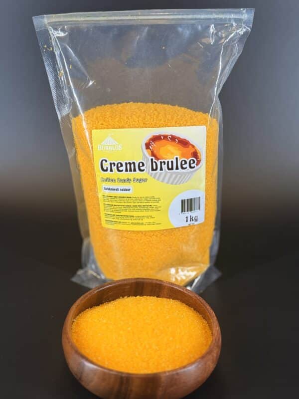 Kollane creme brule suhkruvati suhkur