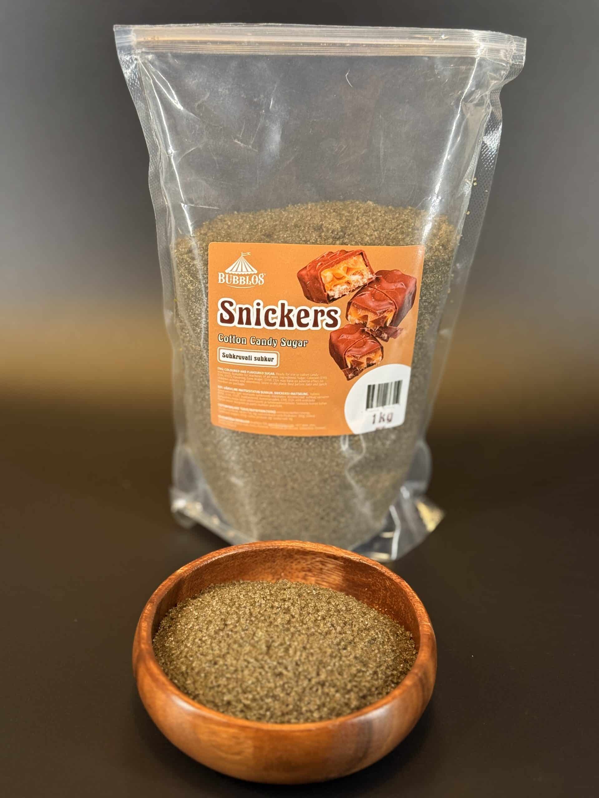 Snickersi pruun suhkruvati suhkur