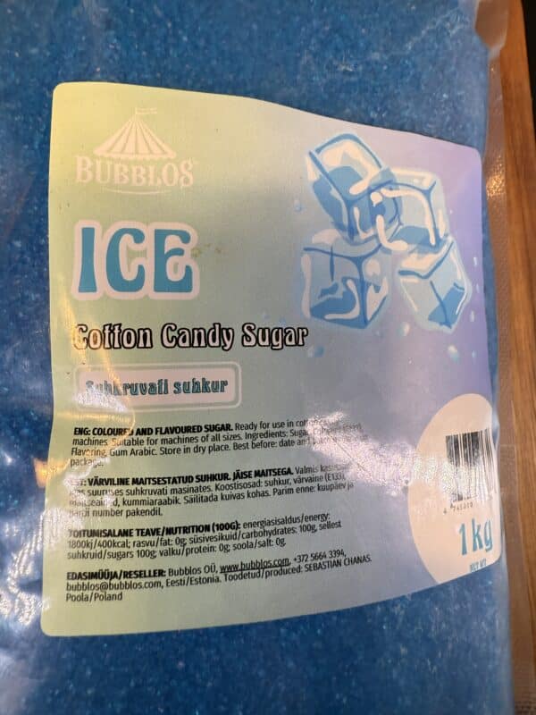 UUS! Sinine jää maitseline suhkur, 1kg - Image 5