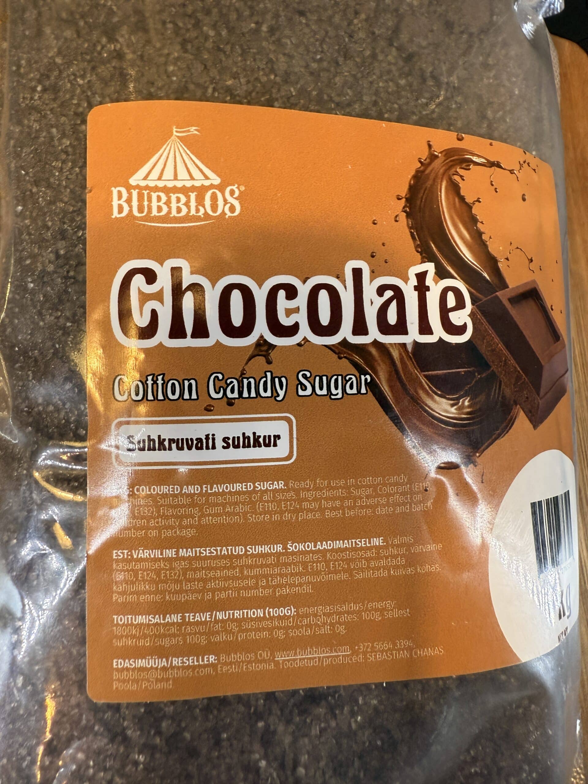 UUS! Pruun šokolaadi maitseline suhkur, 1kg - Image 3