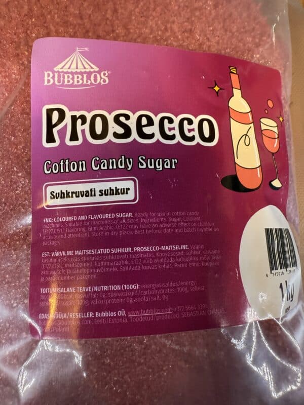 Roosa suhkur prosecco maitsega