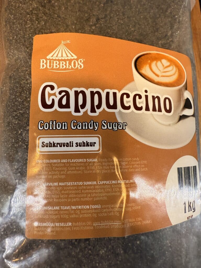 Cappuccino suhkruvati suhkur